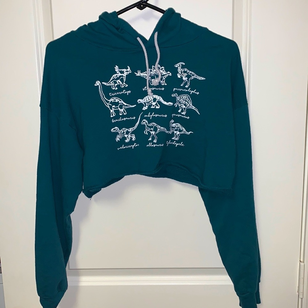 Rock ❤️ Rose Couture Crop Top Hoodie